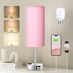 Pink Lamp for Bedroom Nightstand by Fenmzeelighting
