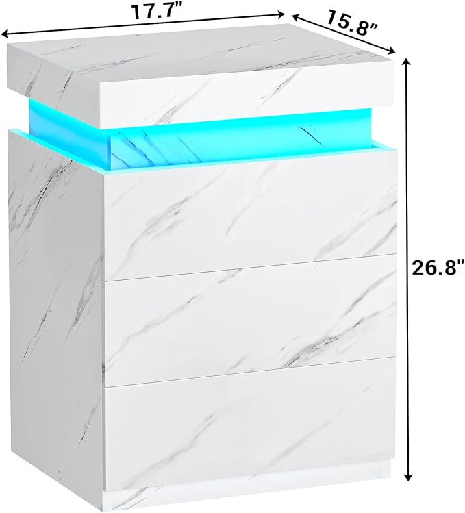 ADORNEVE Modern Nightstand - Image 2