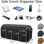 Sofa Armrest Organizer Non-Slip Arm Chair Bedside Caddy Storage Organizer - Image 2