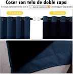 NICETOWN Complete 100% Blackout Curtain Set, Thermal Insulated & Energy - Image 5