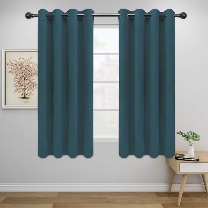 Easy-Going Thermal Grommet Blackout Curtains, 2 Panels 52x46 in, Noise Reduction by Easy-Going
