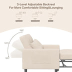 Aiho 3-in-1 Convertible Sleeper Sofa Bed - Image 5