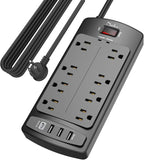 Surge Protector Power Strip by Nuetsa