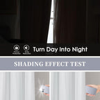 Bujasso White Full Blackout Curtain Panels - Image 5