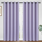 COSVIYA Grommet Room Darkening Lilac Curtains 84 inch Long by COSVIYA