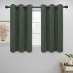 Easy-Going Thermal Grommet Blackout Curtains, 2 Panels 42x45 in | Greyish Green by Easy-Going