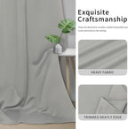 Easy-Going Thermal Grommet Blackout Curtains, 2 Panels 42x63 in, Light Gray | - Image 5