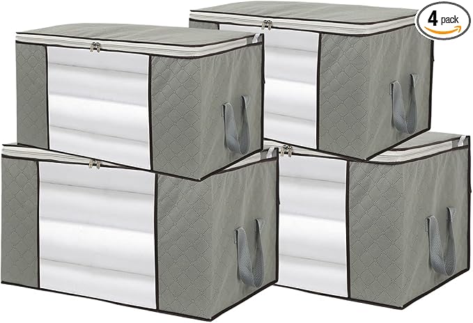 Szxc 4 Pack Foldable Large Storage Bags by Szxc