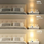 Matte White Bedside Table Lamp for Bedroom - Image 5