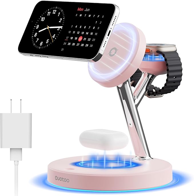 3 in 1 MagSafe Wireless Charger Stand by Ouotoo