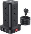 Extension Cord with Multiple Outlets, SMALLRT Power Strip Tower, 10FT Outlet by SMALLRT