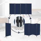 4 Panel Folding Room Divider, Sturdy Frame Freestanding Wall Divider - Image 4
