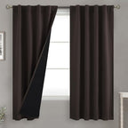 BGment 100% Blackout Heavy Thermal Curtains 63 Inch Length by BGment