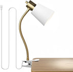Desk lamp Eye-Caring Table Lamps, 360°Rotation Gooseneck Clip on Lamp Reading - Image 8
