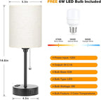 Small Bedside Table Lamp for Bedroom - Image 4