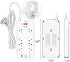 6FT Surge Protector Power Strip, Nuetsa Extension Cord - Image 7