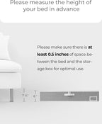 StorageWorks 6 Inch Low Profile Under Bed Storage Containers - Image 4