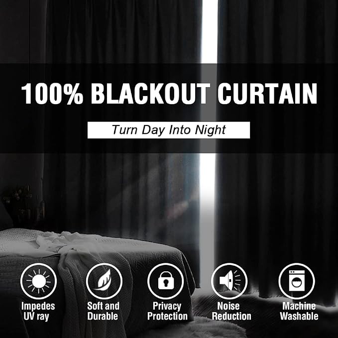 H.VERSAILTEX 100% Blackout Curtains - Image 2