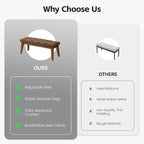 43.5" Upholstered Bedroom Bench, Linen Entryway Bench - Image 5