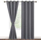 DWCN Grey Blackout Curtains for Bedroom - Image 7