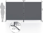 2 Panel Large Room Divider, Folding Privacy Screens - Image 2
