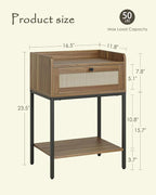 Nightstand, 3-Tier Modern Night Stand, Bedside Table - Image 2