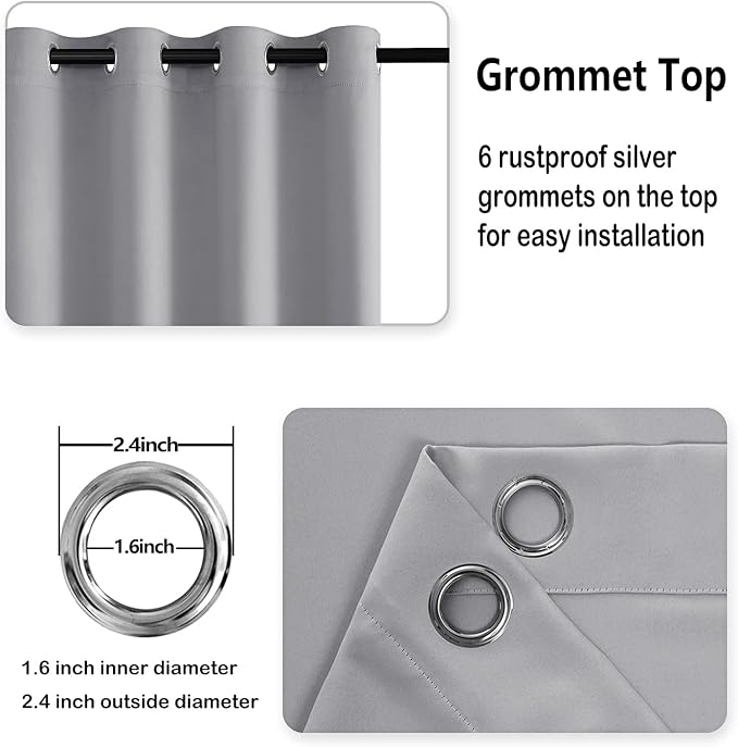 DWCN Blackout Curtains for Bedroom - Image 5