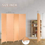 Room Dividers and Folding Privacy Screens 4 Panel 6 ft Foldable Portable Room - Image 7