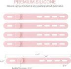 Donruby 24Pcs Silicone Cable Ties, Reusable Cord Organizer Straps, 5.12" - Image 2