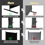 Room Divider, 6 Panel Folding Privacy Screens - Image 3