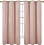 Diraysid Blush Grommet Blackout Curtains - Image 2