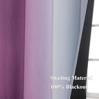 Purple and Gray Ombre Blackout Curtains - Image 5