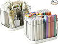 2 Pack Small Plastic Portable Caddy by MEAJOIN