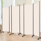 Room Divider 6FT 6 Panel Folding Privacy Screen by JVVMNJLK
