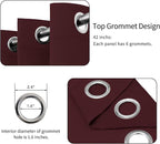 Easy-Going Blackout Curtains for Bedroom, Solid Thermal Insulated Grommet and - Image 4