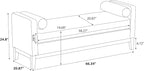 Upholstered End Bench Daybed Footrest Ottoman - Image 2