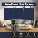 3 Panel Folding Room Divider, Sturdy Frame Freestanding Wall Divider | - Image 4