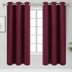 Diraysid Burgundy Red Grommet Blackout Curtains by Diraysid%2C+refresh+your+life