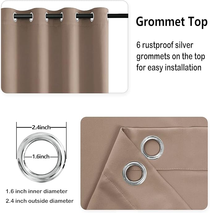 DWCN Blackout Curtains for Bedroom - Image 7