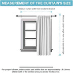 RYB HOME Small Window Curtains 45 inches Length - Image 7