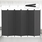 Kokorona 6 Panel Room Divider, 6FT Tall Folding Privacy Screen Wall Dividers by Kokorona