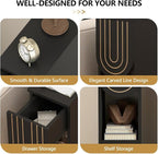 weselon Narrow Nightstand, Slim Bedside Table - Image 3