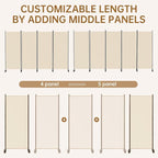 Room Divider 136'' Wide Folding Room Divider Panel - Image 6