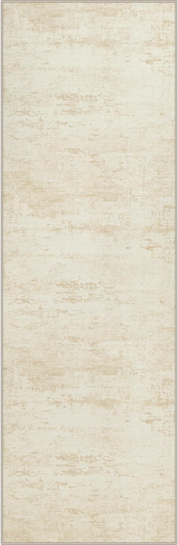 2x5 Washable Runner Rug：Modern Abstract Kitchen Soft Carpet Beige | by FXRHLP