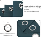 Easy-Going Thermal Grommet Blackout Curtains, 2 Panels 34x72 in, Noise Reduction - Image 4