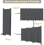 Room Divider, 6 Panel Folding Privacy Screens - Image 5