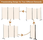 Room Divider 6FT Folding Privacy Screens, 3 Panel Partition Room Dividers - Image 5