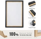 Framed Boho Wall Art for Living Room, Large 3 Piece Neutral Geometric Black and - Image 6