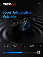 Mesqool Digital Projection Alarm Clock - Image 5