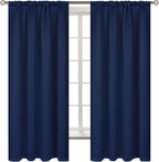 BGment Rod Pocket 63 Inch Long Blackout Curtains by BGment